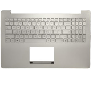 Πληκτρολόγιο Laptop Keyboard for Asus Notebook N501JW N501JM US Palmrest Silver with Backlight OEM(Κωδ.40904USSILVERPALMBACK)