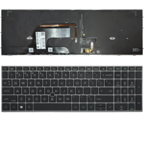 Πληκτρολόγιο Laptop Keyboard for HP Zbook Fury 15 G7 US layout Pointer Grey Frame with Backlight OEM(Κωδ.40821USBL)