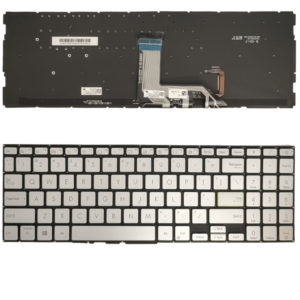 Πληκτρολόγιο Laptop Keyboard for ASUS 15 S533 X513 M513 M5600IA US Silver with Backlit OEM (Κωδ.40878USSILNOFRBL)