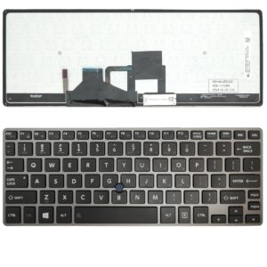 Πληκτρολόγιο Laptop Toshiba Portege Z30 Series Grey US Frame with Backlit Keyboard OEM(Κωδ.40254USBACKLIT)