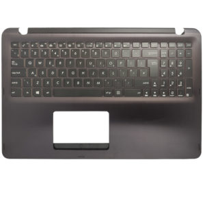 Πληκτρολόγιο Laptop Keyboard for ASUS N543U Q524U Q553UB UK Palmrest Dark Purple OEM(Κωδ.40899UKPURPLEPALM)