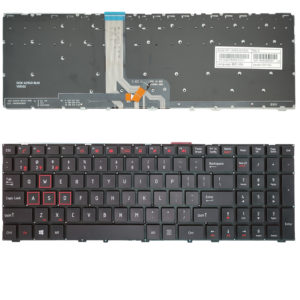 Πληκτρολόγιο Laptop Keyboard for ThundeRobot 911 911M-M2 911-T1 Targa T6A T6B T6c 911 6-80-P65S0-012-1 MP-13H83USJ430C 16440283416 US layout Black red OEM(Κωδ.40810USNOFRBLRED)