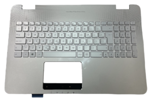 Palmrest with keyboard for ASUS G771 N551ZU G552 G552V G552VW G552VX FZ50JX GL752VW GL742VW Silver Greek version (Κωδ. 40422GRPALMREST)