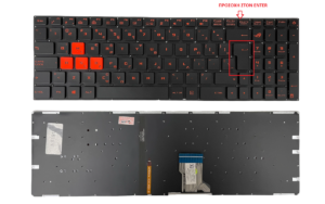 Πληκτρολόγιο Laptop Asus ROG Strix GL702 GL702VM GL702VT GL702VS GL702ZC Series Keyboard Orange Greek version Backlit OEM (Κωδ. 40632GRORANGEBACKLIT)
