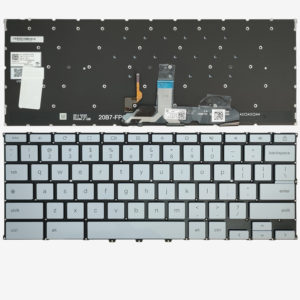Πληκτρολόγιο Laptop Keyboard for ASUS Chromebook Flip CX5 CX5400 CX5400FMA 0KN1-D51US12 US layout Silver with Backlight OEM(Κωδ.40838USNOFRBL)