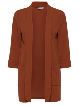 FRANSA Γυναικεία κεραμιδή κρέπ ζακέτα σακάκι, Χρώμα Κόκκινο, Μέγεθος XL
