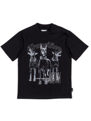 LOSAN Ανδρικό μαύρο κοντομάνικο μπλουζάκι T-Shirt LMNAP0103_23045 002, Χρώμα Μαύρο, Μέγεθος XL