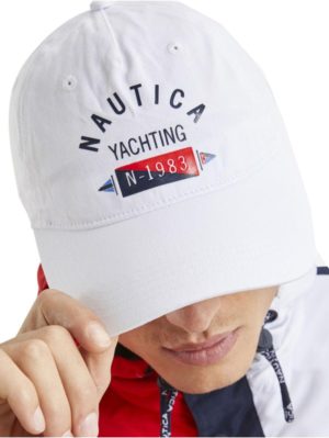 NAUTICA Ανδρικό λευκό καπέλο με κεντημένο λογότυπο N9I01018, Χρώμα Λευκό, Μέγεθος One Size