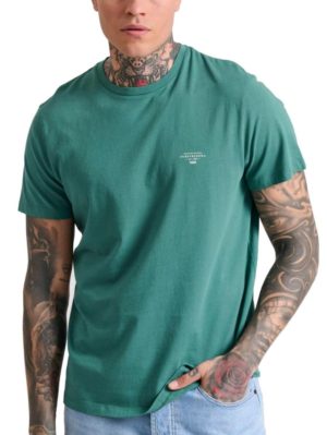 FUNKY BUDDHA Ανδρικό πράσινο T-Shirt FBM009-001-04 PALM LEAF, Χρώμα Πράσινο-Λαδί, Μέγεθος M