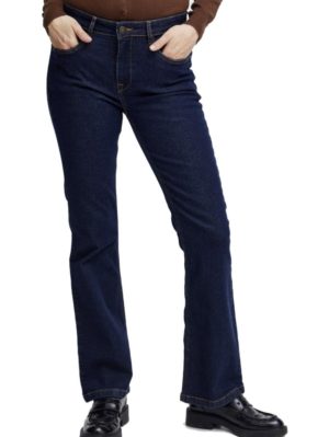 FRANSA Γυναικείο μπλέ ελαστικό παντελόνι τζίν 20612447-201226, Χρώμα Μπλε Σκούρο, Μέγεθος 40