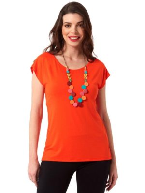 ANNA RAXEVSKY Γυναικεία κοραλί ζαπονέ μπλούζα B23113 CORAL, Χρώμα Πορτοκαλί, Μέγεθος XL