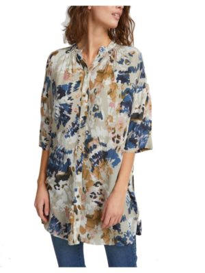 FRANSA Γυναικεία φλοράλ πουκαμίσα, μανίκι 20404504-201121, Χρώμα Πολύχρωμο, Μέγεθος M