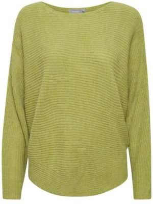 FRANSA Γυναικείο λαχανί πουλόβερ 20611845-1604351, Χρώμα Πράσινο-Λαδί, Μέγεθος L