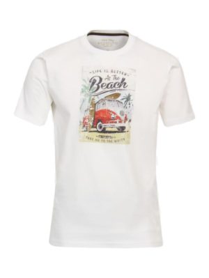 REDMOND Ανδρικό λευκό κοντομάνικο T-Shirt, Χρώμα Λευκό, Μέγεθος XXL