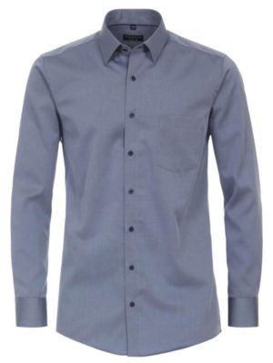 REDMOND Ανδρικό μπλέ μακρυμάνικο πουκάμισο, Χρώμα Μπλε Σκούρο, Μέγεθος 6XL