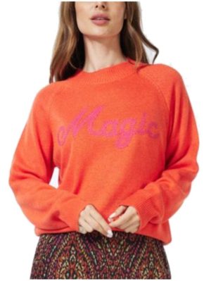 ESQUALO Γυναικείο πορτοκαλί πουλόβερ F23 18504 440 Orange, Χρώμα Πορτοκαλί, Μέγεθος XL