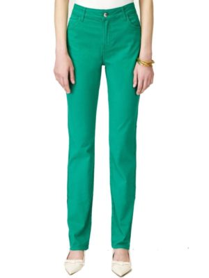 SARAH LAWRENCE Γυναικείο πράσινο παντελόνι καπαρντίνας 2-500100 Green, Χρώμα Πράσινο-Λαδί, Μέγεθος 28