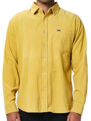 EMERSON Ανδρικό κοτιλέ πουκάμισο, τσέπη. 202.EM60.10A Ochre .., Χρώμα Κίτρινο, Μέγεθος S