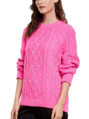 FIBES Γυναικείo φούξια πουλόβερ 03-6509N-FUCHSIA, Χρώμα Ροζ, Μέγεθος One Size