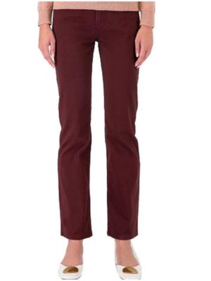 SARAH LAWRENCE Γυναικείο καφέ ελαστικό παντελόνι 2-350100 Brown, Χρώμα Καφέ, Μέγεθος 27