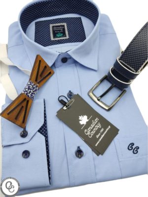 CANADIAN COUNTRY Ανδρικό γαλάζιο μακρυμάνικο πουκάμισο 7250-12, Χρώμα Γαλάζιο, Μέγεθος XL