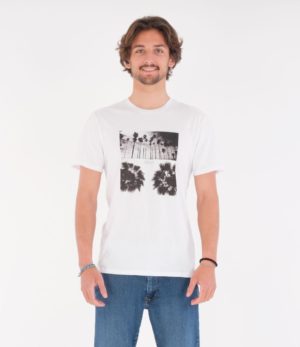 Hurley Ανδρικό T-Shirt AMTS22Q1PP-WHT Λευκό