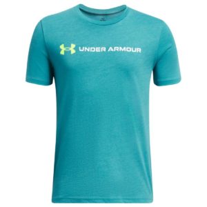 Under Armour Παιδικό T-Shirt Logo Wordmark Τιρκουάζ