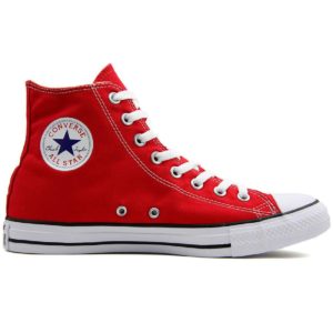 Converse All Star Sneakers Chuck Taylor Hi Μποτάκια Κόκκινα Σταράκια
