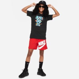 Nike Μαύρο Παιδικό T-Shirt με Στάμπα JUST DO IT
