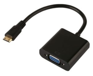 Adapter HDMI 1.4V(M) Mini / VGA DB15(F) - 0.20cm