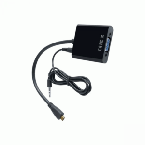 Adapter Micro HDMI 1.4V (M) σε VGA DB15 (F) +Audio (for use with Raspberry Pi 4)