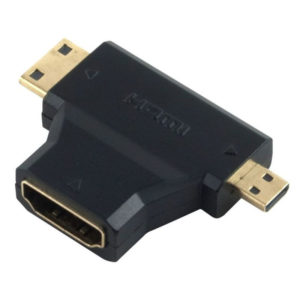 Powertech mini/micro HDMI male - HDMI female
