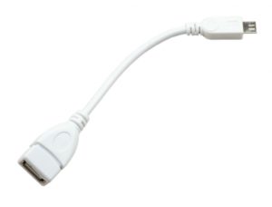 Raspberry Pi Zero USB Adaptor White (USB OTG Host Cable)