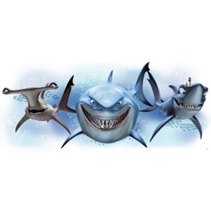 Αυτοκόλλητο Finding Nemo Sharks 99Μx41Υ