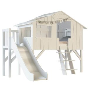 Υπερυψωμένο κρεβάτι Treehouse Bed tower with slide 179Μx262Πx221Υ
