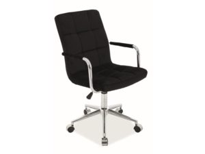 Καρέκλα Γραφείου 022 βελούδο μαύρο 45Μx40Πx97Υ