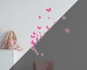 Butterflies φωσφορίζοντα τοίχου S (77224) 31Μx31Π