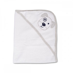 Βρεφική Πετσέτα Καπίτσα Μπάνιου 90 x 70 εκατοστά Hooded Towel Ballo Grey Cangaroo 3800146266882