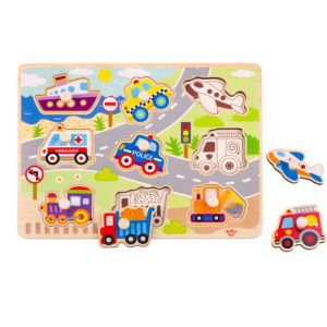 Ξύλινο Παζλ Οχήματα Vehicle Puzzle TY860 Tooky Toys 6970090043253
