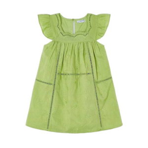 Mayoral Φόρεμα Κεντητό Χρώμα Πράσινο 24-03930-075