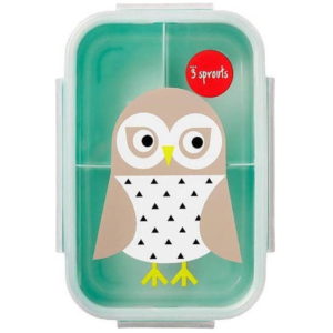 3 Sprouts Πλαστικό Παιδικό Δοχείο Φαγητού Bento Box Owl