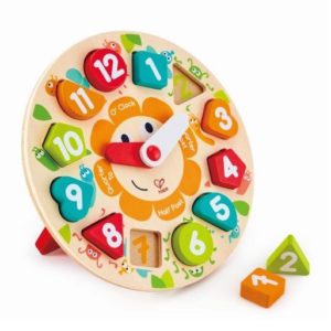 Chunky Clock Puzzle - Παζλ Ρολόι Με Μεγάλους Αριθμούς + Βάση Στήριξης - 13Τεμ. Hape E1622A