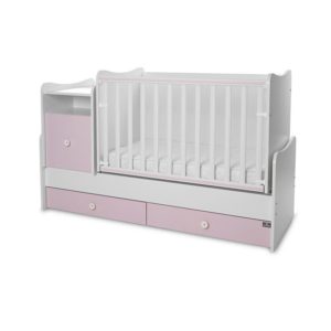 Πολυμορφικό παιδικό κρεβάτι Lorelli Trend Plus New White Orchid Pink 10150400038A