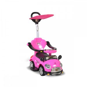 Περπατούρα Αυτοκινητάκι Ride on Paradise με Χειρολαβή Γονέα και Σκίαστρο Pink K401-3 3800146230289