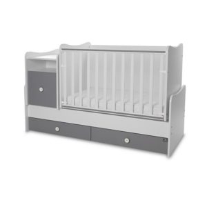 Πολυμορφικό παιδικό κρεβάτι Lorelli Trend Plus New White Stone Grey 10150400041A