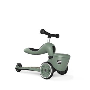 Scoot & Ride Παιδικό Πατίνι Ηighwaykick 1 Lifestyle Greenlines Τρίτροχο με Κάθισμα για 1-5 Ετών (Δώρο Φωτάκι Led)