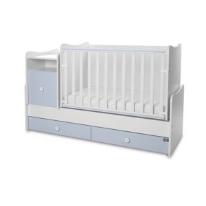 Πολυμορφικό παιδικό κρεβάτι Lorelli Trend Plus New White Baby Blue 10150400039A