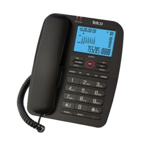 Επιτραπέζιο Ενσύρματο Σταθερό Τηλέφωνο με Αναγνώριση Κλήσης Telco GCE6215 Black