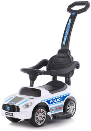 Chipolino Police Παιδικό Περιπολικό Αυτοκινητάκι με Λαβή Γονέα White ROCPL02001WH