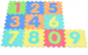 Cangaroo puzzle mat Numbers 1001B3 Ισοθερμικό Χαλάκι 10 τμχ